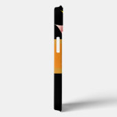 Abstrakte Blume auf Schwarz Case-Mate iPhone Hülle (Rückseite / Rechts)