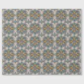 Abstrakte Blume aus Hartglas Geschenkpapier (Flach)