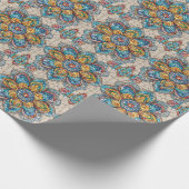 Abstrakte Blume aus Hartglas Geschenkpapier (Ecke)