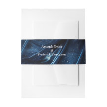 Abstrakte Blume aus Simmery Blue Silk