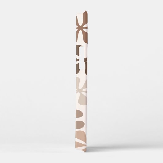 Abstrakte Blume (B) Braune Taupe Case-Mate iPhone Hülle (Rückseite / Rechts)