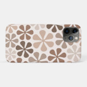 Abstrakte Blume (B) Braune Taupe Case-Mate iPhone Hülle (Rückseite (Horizontal))