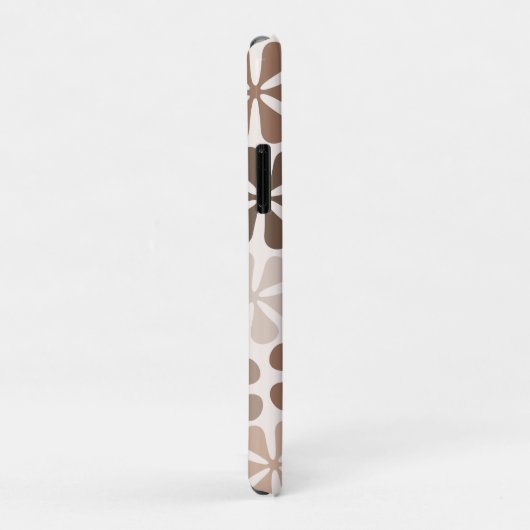 Abstrakte Blume (B) Braune Taupe Case-Mate iPhone Hülle (Hinten/Rechts)