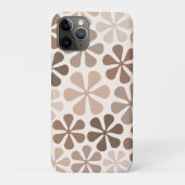 Abstrakte Blume (B) Braune Taupe Case-Mate iPhone Hülle (Rückseite)