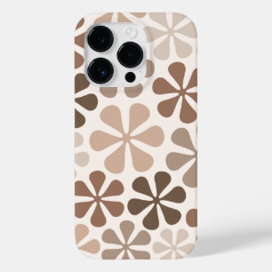 Abstrakte Blume (B) Braune Taupe Case-Mate iPhone 14 Pro Hülle