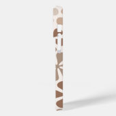 Abstrakte Blume (B) Braune Taupe Case-Mate iPhone Hülle (Rückseite / Links)