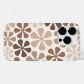Abstrakte Blume (B) Braune Taupe Case-Mate iPhone Hülle (Rückseite (Horizontal))