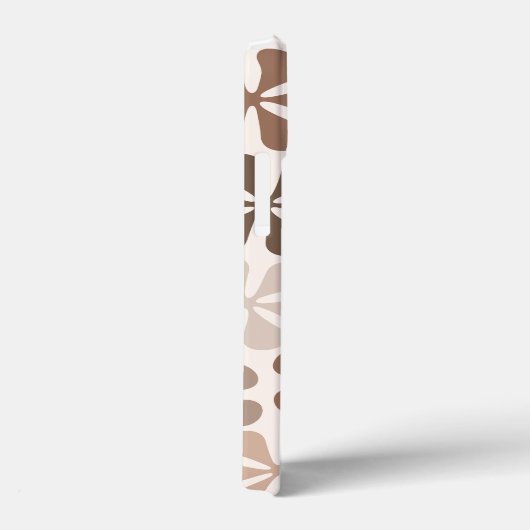 Abstrakte Blume (B) Braune Taupe Case-Mate iPhone Hülle (Rückseite / Rechts)