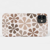 Abstrakte Blume (B) Braune Taupe Case-Mate iPhone Hülle (Rückseite (Horizontal))
