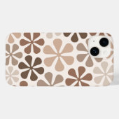 Abstrakte Blume (B) Braune Taupe Case-Mate iPhone Hülle (Rückseite (Horizontal))