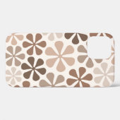 Abstrakte Blume (B) Braune Taupe Case-Mate iPhone Hülle (Rückseite (Horizontal))
