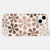 Abstrakte Blume (B) Braune Taupe Case-Mate iPhone Hülle (Rückseite (Horizontal))