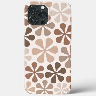 Abstrakte Blume (B) Braune Taupe Case-Mate iPhone Hülle