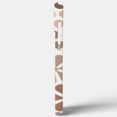 Abstrakte Blume (B) Braune Taupe Case-Mate iPhone Hülle (Rückseite / Links)