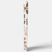 Abstrakte Blume (B) Braune Taupe Case-Mate iPhone Hülle (Rückseite / Rechts)