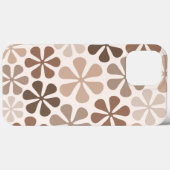 Abstrakte Blume (B) Braune Taupe Case-Mate iPhone Hülle (Rückseite (Horizontal))