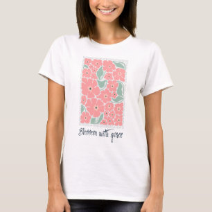Abstrakte Blume Blossom mit Grace T-Shirt