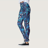 Abstrakte Blume Blumenmode Yoga Leggings (Links)
