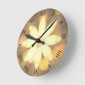 Abstrakte Blume Bokeh Runde Wanduhr (Winkel)