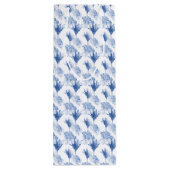 Abstrakte Blume Botanisches Flora Geschenktüte Für Weinflaschen (Rückseite)