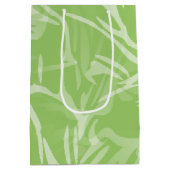 Abstrakte Blume Botanisches Flora Mittlere Geschenktüte (Rückseite)