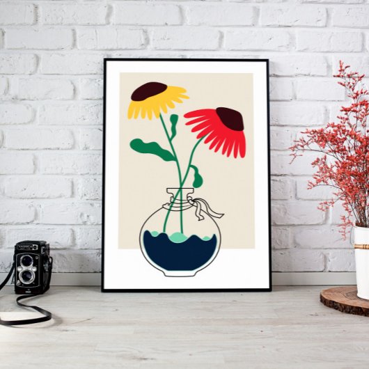 Abstrakte Blume Bouquet Art Leinwand