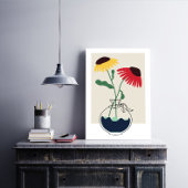 Abstrakte Blume Bouquet Art Leinwand