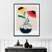 Abstrakte Blume Bouquet Art Leinwand