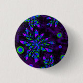 Abstrakte Blume Button (Vorderseite)