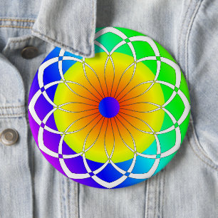 Abstrakte Blume Button