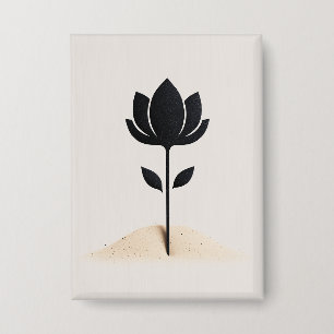 Abstrakte Blume Button