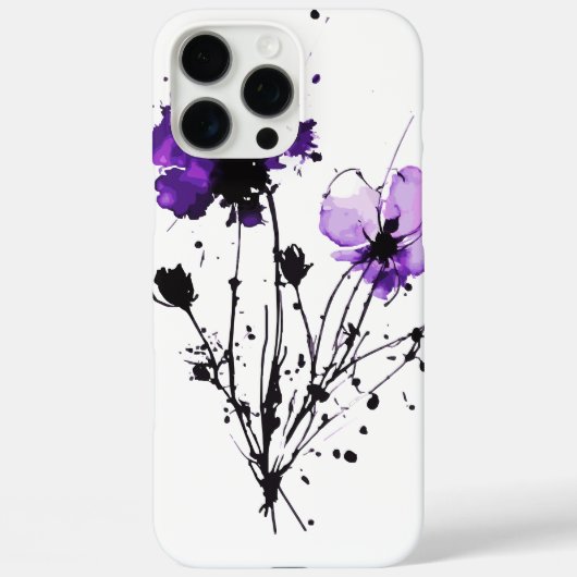 Abstrakte Blume Case-Mate iPhone Hülle (Rückseite)