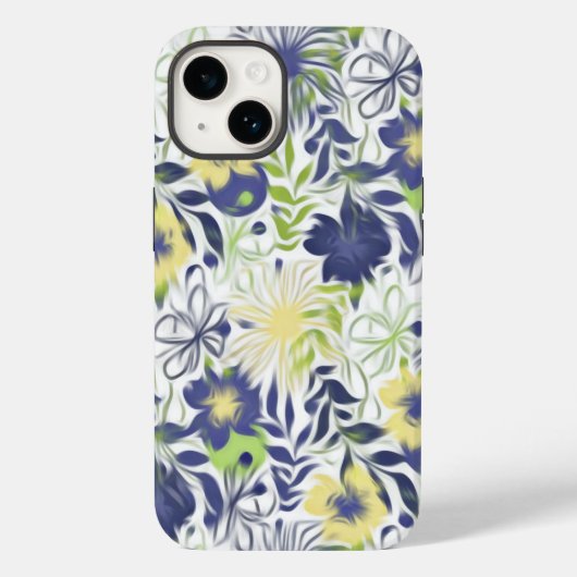 Abstrakte Blume Case-Mate iPhone Hülle (Rückseite)