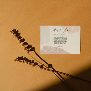 Abstrakte Blume Dankeskarte