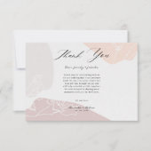 Abstrakte Blume Dankeskarte (Vorderseite)