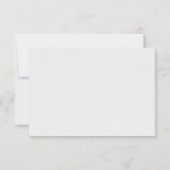 Abstrakte Blume Dankeskarte (Rückseite)