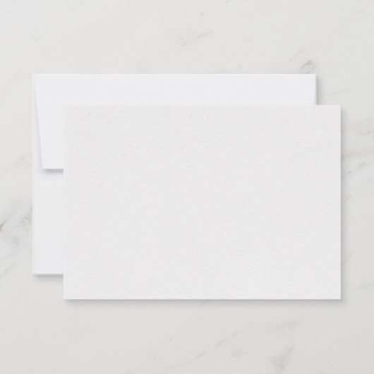 Abstrakte Blume Dankeskarte (Rückseite)