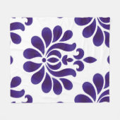 Abstrakte Blume dekorative Ornamenterdamm Fleecedecke (Vorderseite (Horizontal))