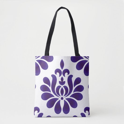 Abstrakte Blume dekorative Ornamenterdamm Tasche (Vorderseite)