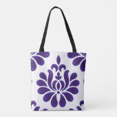 Abstrakte Blume dekorative Ornamenterdamm Tasche (Rückseite)