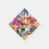 Abstrakte Blume der Alstroemeria Lebhaft Serviette (Ecke)