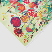 Abstrakte Blume der roten Navy-Malerei Seidenpapier (Ausschnitt)