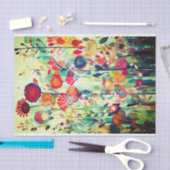 Abstrakte Blume der roten Navy-Malerei Seidenpapier (Handwerk)