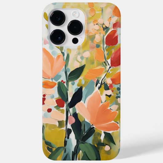 Abstrakte Blume Design florale Kunst Case-Mate iPhone Hülle (Rückseite)
