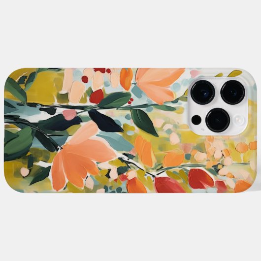 Abstrakte Blume Design florale Kunst Case-Mate iPhone Hülle (Rückseite (Horizontal))