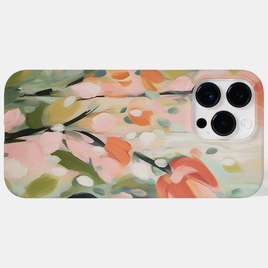 Abstrakte Blume Design florale Kunst Case-Mate iPhone Hülle (Rückseite (Horizontal))