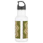 Abstrakte Blume Edelstahlflasche (Rückseite)