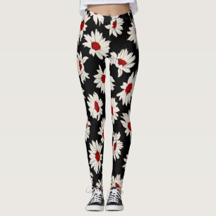 Abstrakte Blume, ein künstlerisches Wasserfarbmust Leggings