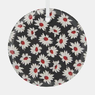 Abstrakte Blume, ein künstlerisches Wasserfarbmust Ornament Aus Glas