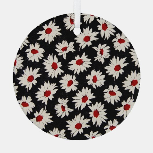 Abstrakte Blume, ein künstlerisches Wasserfarbmust Ornament Aus Glas (Rückseite)